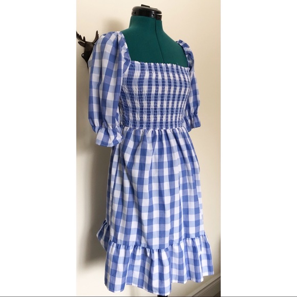 Dresses & Skirts - Blue plaid dress